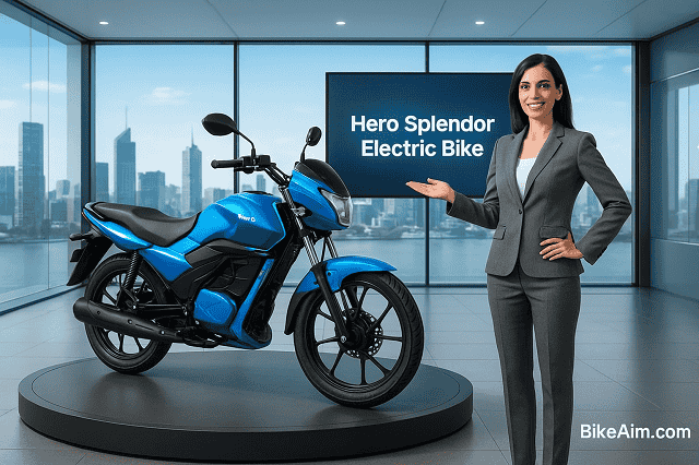 Hero Splendor Electric Bike Launch with 300km Range & 120km/h Top Speed. Splendor Electric Bike